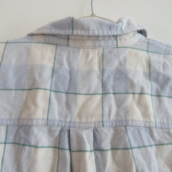 MARINE LAYER Monterey Flannel Shirt in Cool Blue Plaid Casual Gorpcore- Size XL - Picture 11 of 15